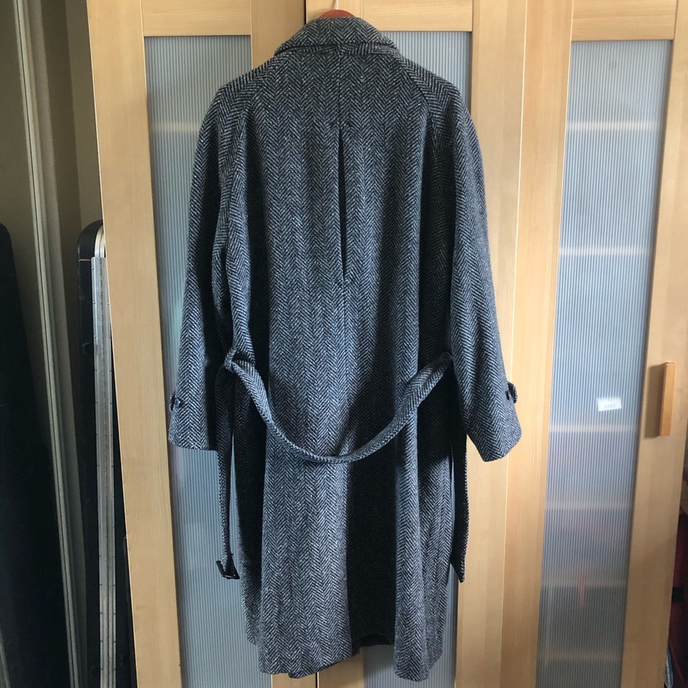 Vintage Fred Segal Herringbone Wool Duster - Picture 3 of 8